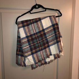 Plaid Tartan Blanket Scarf